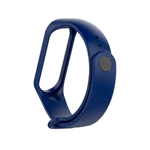 Силіконовий ремінець iLoungeMax для фітнес-браслета Xiaomi Mi Band 3 | 4 Dark Blue - Фото 3