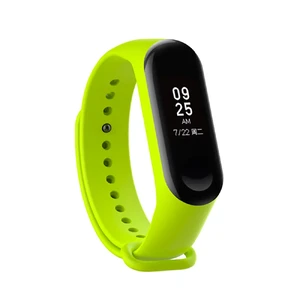 Силіконовий ремінець iLoungeMax для фітнес-браслета Xiaomi Mi Band 3 | 4 Lime  - Фото 1