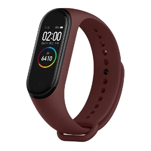 Силиконовый ремешок Xiaomi Mi Band 3 | 4 Wine Red для фитнес-браслета  - Фото 1