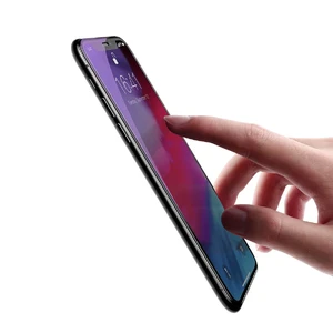 Повноекранне захисне скло Baseus 0.2 mm Arc-Surface Anti-Blue Light Black для iPhone 11 | XR - Фото 5