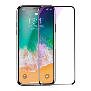 Повноекранне захисне скло Baseus 0.2mm Arc-Surface Anti-Blue Light Black для iPhone 11 Pro Max | XS Max - Фото 2