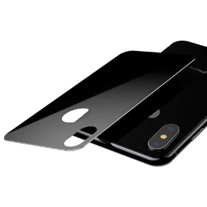 Защитное стекло на заднюю панель Baseus 0.3mm 3D Full Tempered Glass Black для iPhone XS Max - Фото 3