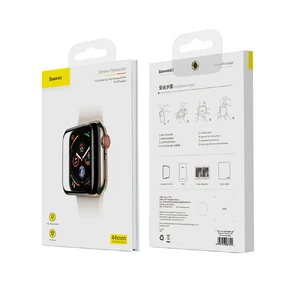 Защитное стекло Baseus 0.3mm Full Screen Curved Tempered Glass Black для Apple Watch 44mm SE 2 | SE | 6 | 5 | 4 - Фото 7