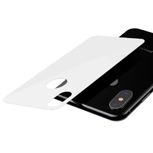Защитное стекло на заднюю панель Baseus 0.3mm Full Tempered Glass White для iPhone X | XS - Фото 3