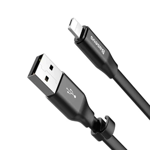 Кабель Baseus Reversible 2-in-1 Portable Black Lightning | Micro-USB to USB 0.23m - Фото 2