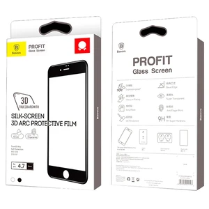 Захисне скло Baseus Silk-Screen 3D Arc Black для iPhone SE 3 | SE 2 | 8 | 7 - Фото 4
