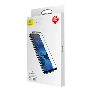 Повноекранне захисне скло Baseus Arc-surface 0.3mm Black для Samsung Galaxy S9 - Фото 6