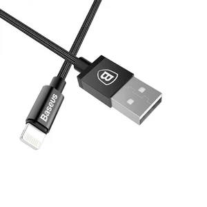 Нейлоновый кабель Baseus Simple Version Antila Series MFI Lightning to USB Black 1m - Фото 3
