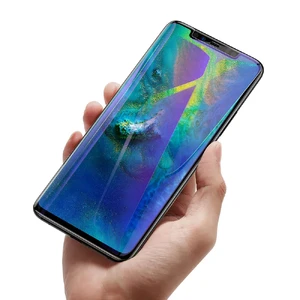 Защитное стекло Baseus Anti-Blue Light Tempered Glass 0.3mm Black для Huawei Mate 20 Pro - Фото 2