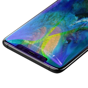 Защитное стекло Baseus Anti-Blue Light Tempered Glass 0.3mm Black для Huawei Mate 20 Pro - Фото 3
