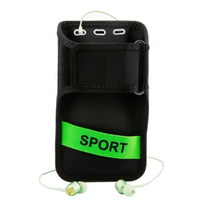 Спортивный чехол на руку Baseus Flexible Wristband Green для iPhone | смартфонов до 5" (Уценка) - Фото 3