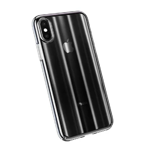 Чохол Baseus Aurora Series Transparent Black для iPhone X | XS WIAPIPHX-JG01 - Фото 1