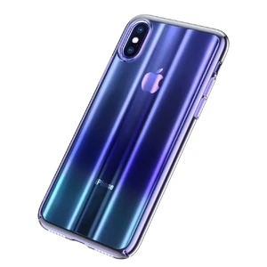 Чехол Baseus Aurora Series Transparent Blue для iPhone X | XS - Фото 4