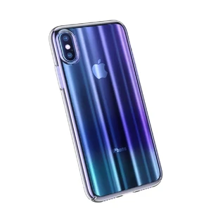 Чехол Baseus Aurora Series Transparent Blue для iPhone X | XS WIAPIPHX-JG03 - Фото 1