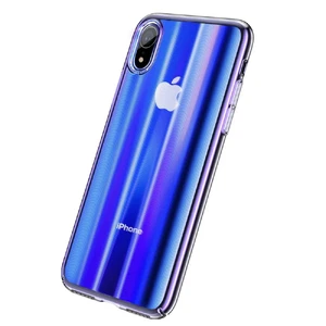 Чехол Baseus Aurora Series Transparent Blue для iPhone XR  - Фото 1
