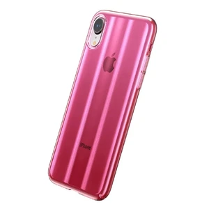 Чехол Baseus Aurora Series Transparent Pink для iPhone XR  - Фото 1