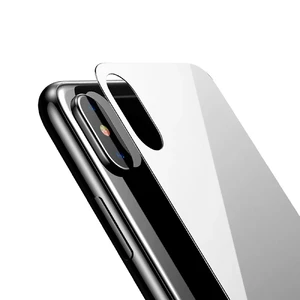 Захисне скло на задню панель Baseus 3D Silk-Screen Back Glass 0.3mm White для iPhone X | XS - Фото 3