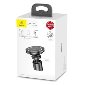 Магнітний автодержатель з бездротовою зарядкою Baseus Big Ears 10W - Фото 8