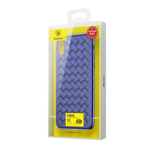 TPU чехол Baseus BV Weaving Case Blue для iPhone X | XS - Фото 3