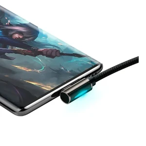 Зарядний кабель Baseus Cable Legend Series Elbow Fast Charging USB to Type-C 66W 2m - Фото 3