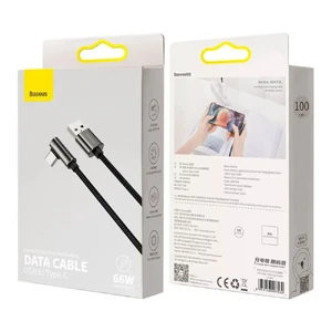 Зарядний кабель Baseus Cable Legend Series Elbow Fast Charging USB to Type-C 66W 2m - Фото 4