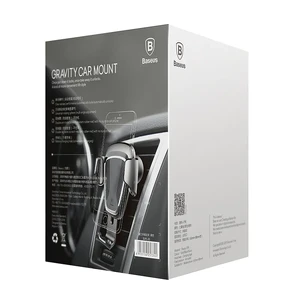 Автодержатель Baseus Gravity Car Mount White для смартфонов - Фото 8