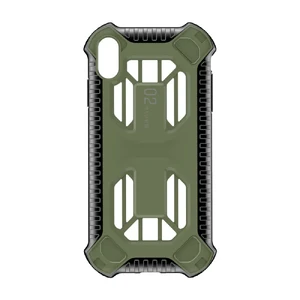 Протиударний чохол Baseus Cold Front Cooling Green для iPhone X | XS 101112606C  - Фото 1