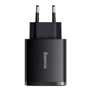 Швидкий мережевий зарядний пристрій Baseus Compact Quick Charger 2xUSB-A + USB-C 30W CCXJ-E01 - Фото 1