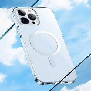 Защитный чехол-накладка Baseus Crystal Magnetic для iPhone 13 Pro - Фото 3