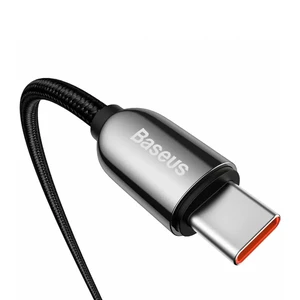 Нейлоновый кабель с дисплеем Type-C to Type-C Baseus Data Cable PD 100W (2m) - Фото 4