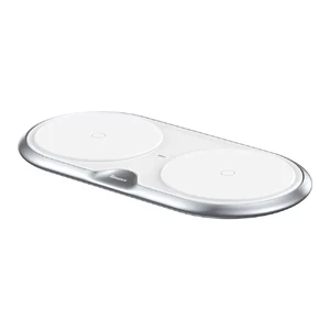 Бездротова зарядка Baseus Dual Plastic Style White 10W - Фото 3