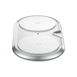 Бездротова зарядка Baseus Dual Plastic Style White 10W - Фото 5