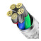 Нейлоновый кабель Baseus Type-C to Lightning для быстрой зарядки iPhone 20W (1m) White - Фото 5