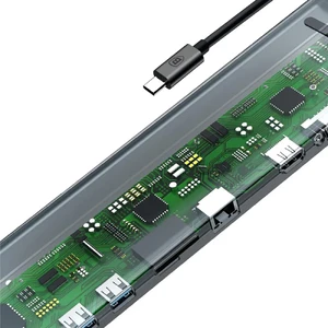 Алюминиевый концентратор Baseus Enjoyment Series USB Type-C Hub - Фото 5