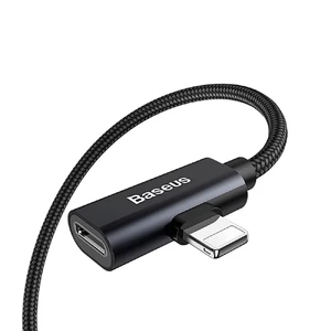 Кабель-переходник Baseus Entertaining Audio Cable Lightning to USB 1m Black - Фото 2