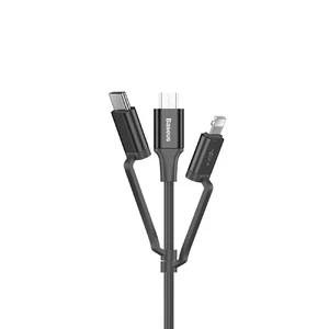 Кабель Baseus Excellent 3 in 1 Cable USB to USB Type-C | Lightning | Micro-USB 1.2m - Фото 2