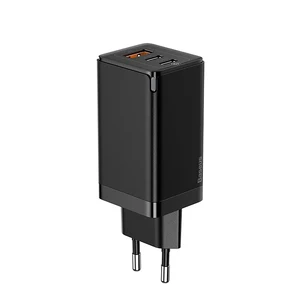 Швидкий мережевий зарядний пристрій Baseus GaN2 Pro Quick Charger 2 Type-C+USB-A 65W - Фото 3