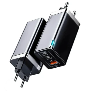 Быстрое зарядное устройство Baseus GaN Charger 65W Fast Charger для iPhone | MacBook (Black) B082SV4J38 - Фото 1