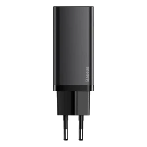 Быстрое сетевое зарядное устройство Baseus GaN2 Lite Quick Charger Black 65W (EU) - Фото 3
