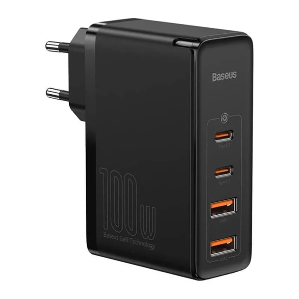 Швидкий мережевий зарядний пристрій Baseus GaN2 Pro Quick Charger 2 Type-C + 2 USB-A 100W у Рівному