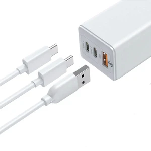 Быстрое сетевое зарядное устройство Baseus GaN2 Pro Quick Charger 2 Type-C+USB-A White 65W (EU) - Фото 2