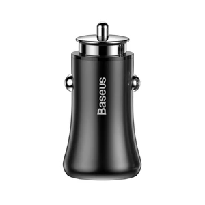Автозарядка Baseus Gentleman Series Dual USB Black - Фото 4