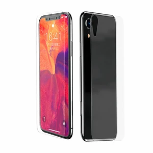 Переднє + заднє захисне скло Baseus Glass Film Set Transparent для iPhone XR