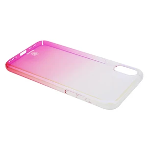 Чохол-накладка Baseus Glaze Case Transparent Pink для iPhone X | XS - Фото 2