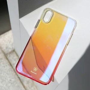 Чохол-накладка Baseus Glaze Case Transparent Pink для iPhone X | XS - Фото 6