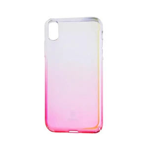 Чохол-накладка Baseus Glaze Case Transparent Pink для iPhone X | XS - Фото 3