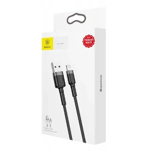 Нейлоновый кабель Baseus Kevlar Lightning to USB 1m Black - Фото 4
