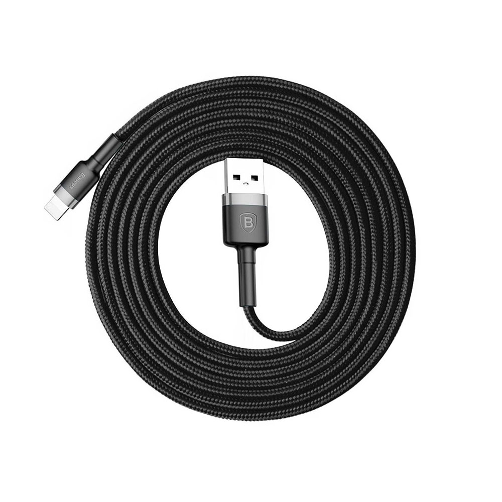 Нейлоновый кабель Baseus Kevlar Lightning to USB 2m Black в Днепре