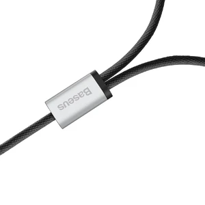 Кабель Baseus L33 Black Lightning to Dual Mini-Jack 3.5mm 1.2m - Фото 8