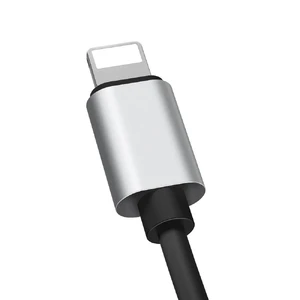 Кабель Baseus L33 Black Lightning to Dual Mini-Jack 3.5mm 1.2m - Фото 6